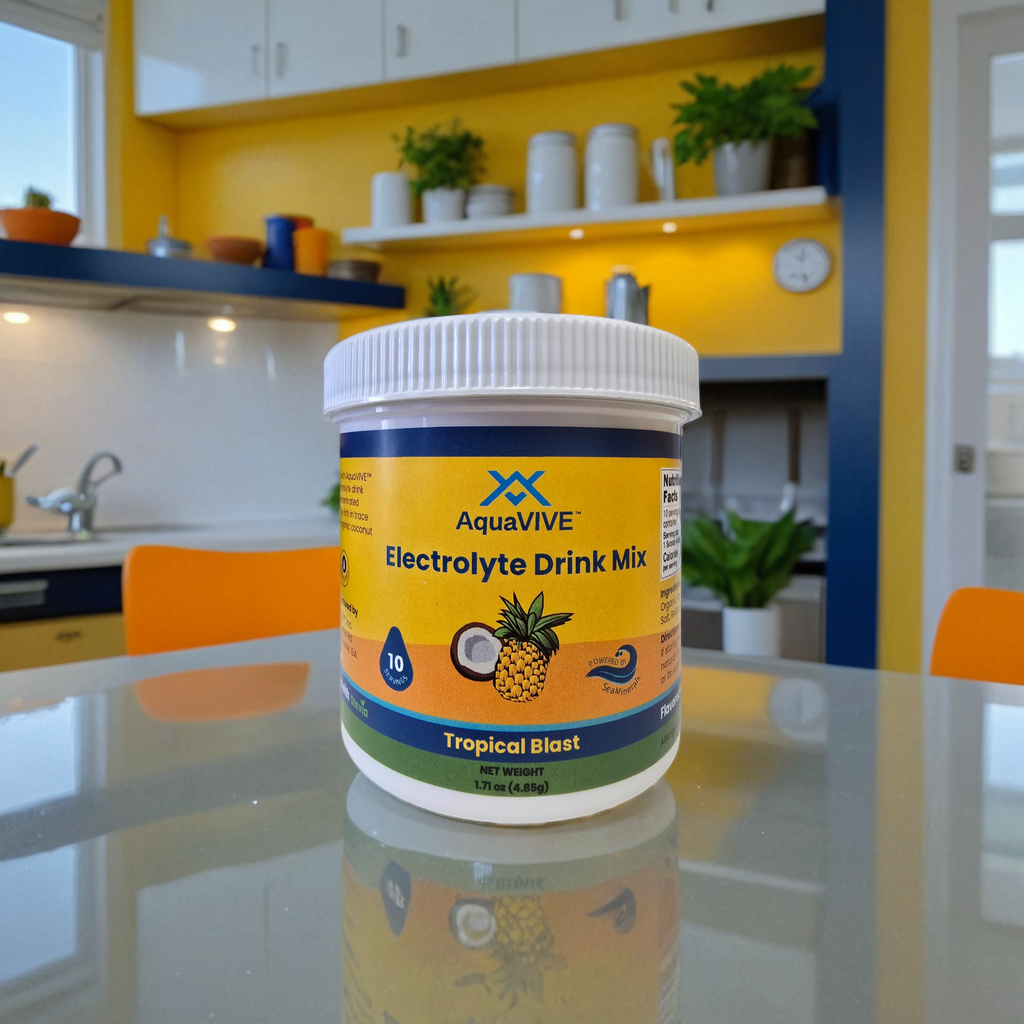 Electrolyte Drink Mix, Tropical Blast 10 serving Jar