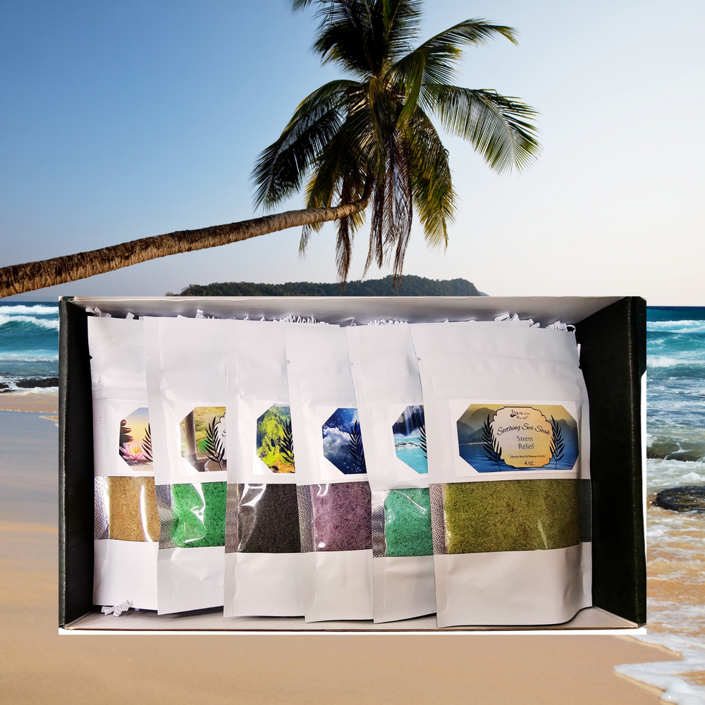 Soothing Sea Soak Sampler Box (6 varieties of 4oz. bags)