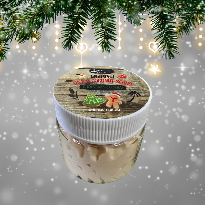 Christmas Cookie Whipped Rice and Coconut Scrub, 1 oz. (6 pack) Christmas in July!