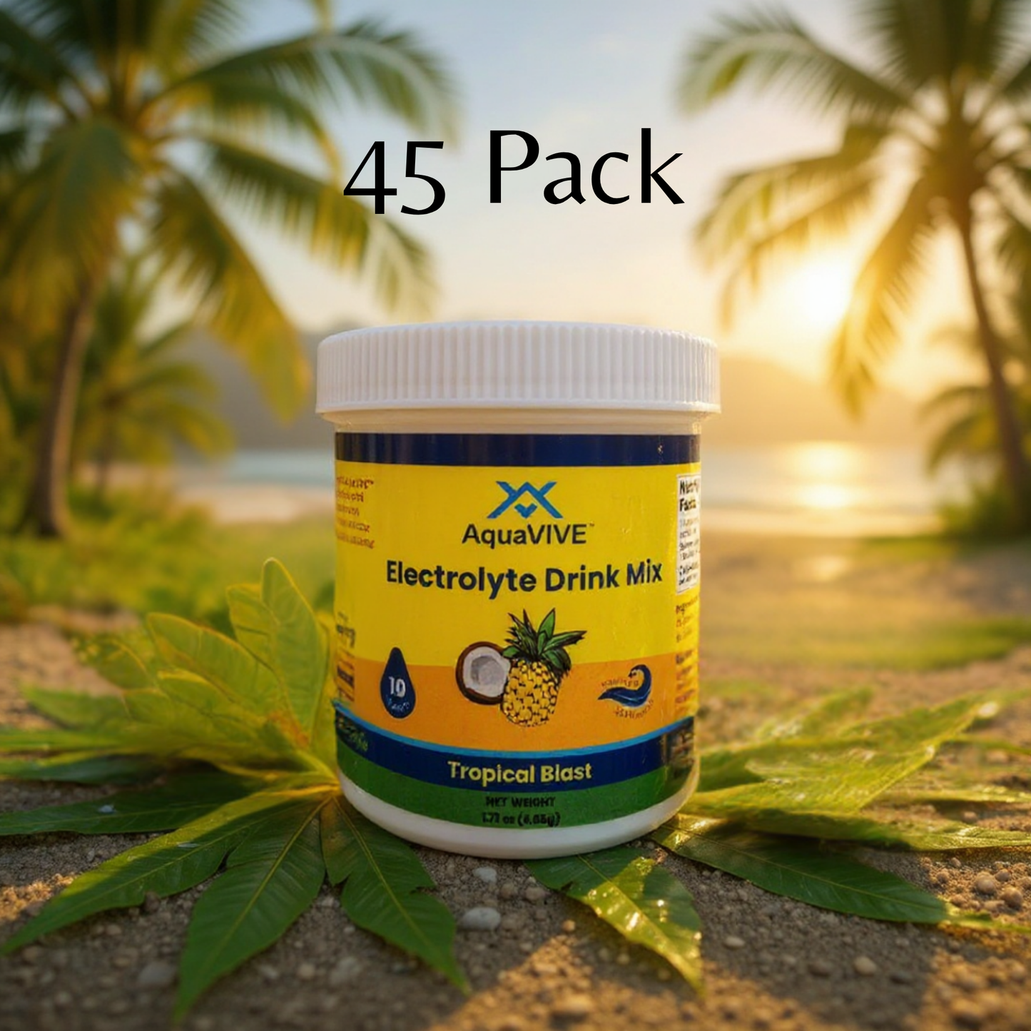 Electrolyte Drink Mix, Tropical Blast 10 serving Jar