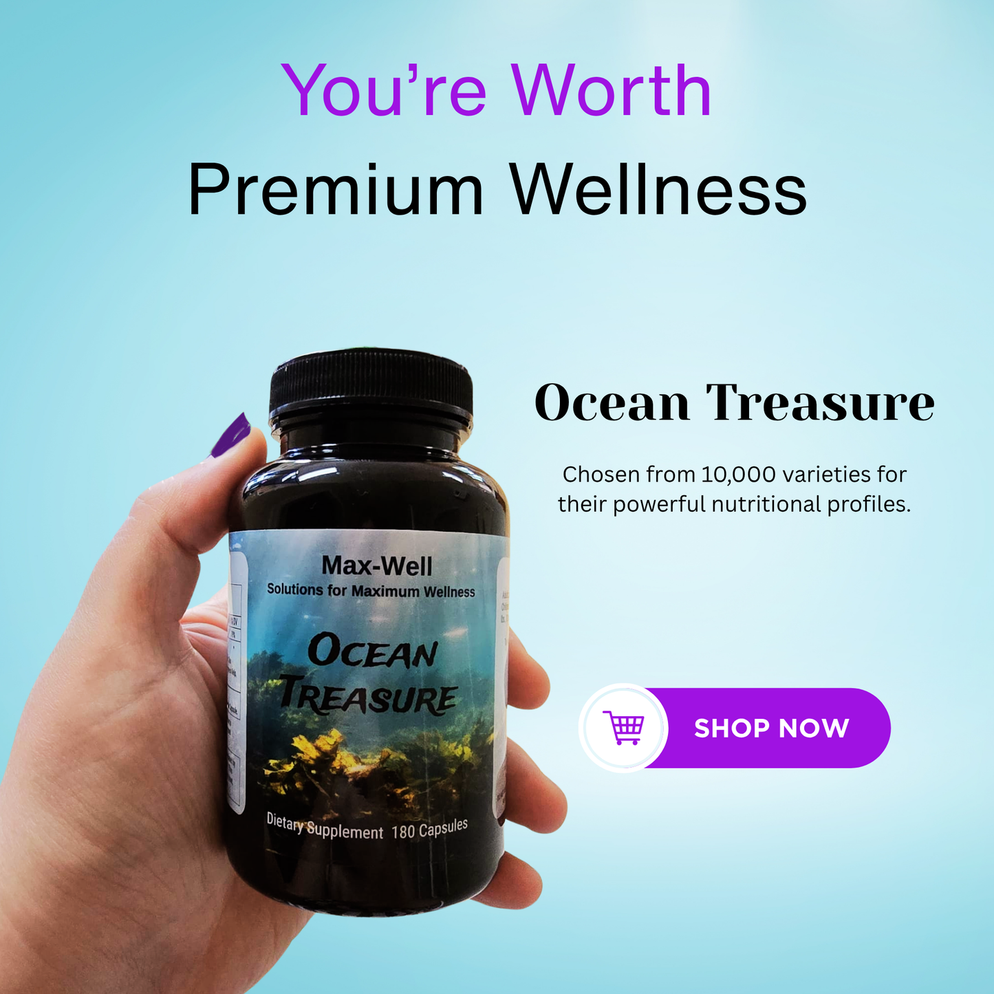 Ocean Treasure™, 180 capsules/bottle